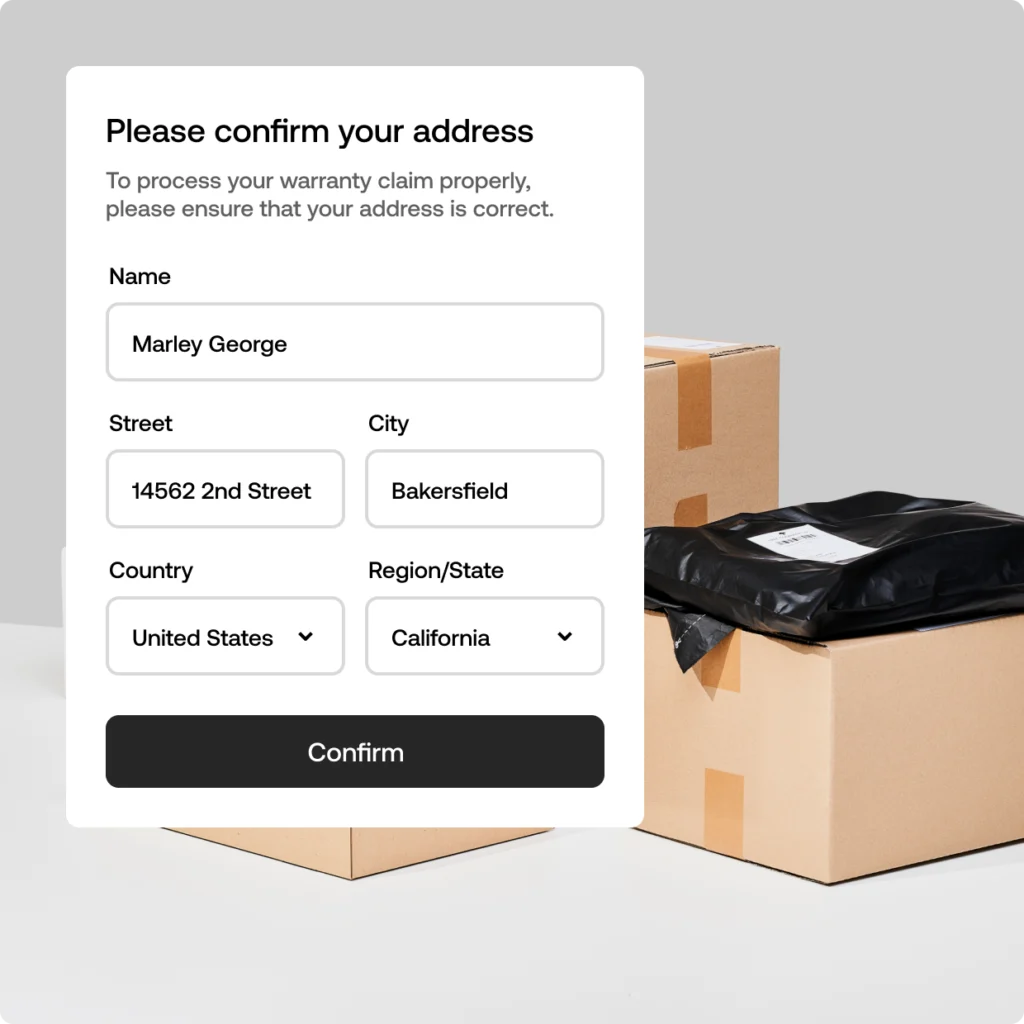 Warranty Returns Workflow Step 2